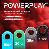 Еспандер кистьовий силіконовий PowerPlay PP-4338 Hand Grip Hard 30 кг. Чорний, фото 10