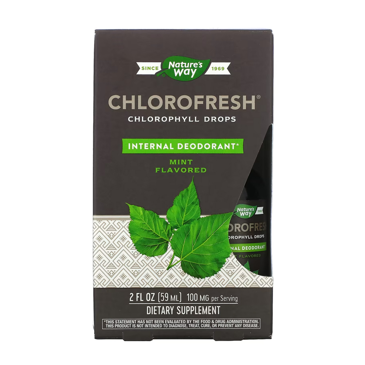Хлорофіл  Nature's Way Chlorofresh® Mint 40X Liquid - 59 ml (трохи м'ята упаковка), фото 1