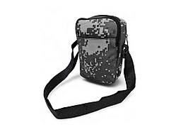 Сумка чоловіча темно-сірий 20*14*8см LDA-122-1 текстиль ТМ Україна