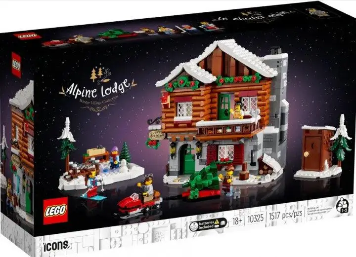 LEGO 10325 Iconic Expert Новорічний Альпійський Будиночок : Створіть Вашу Зимову Казку