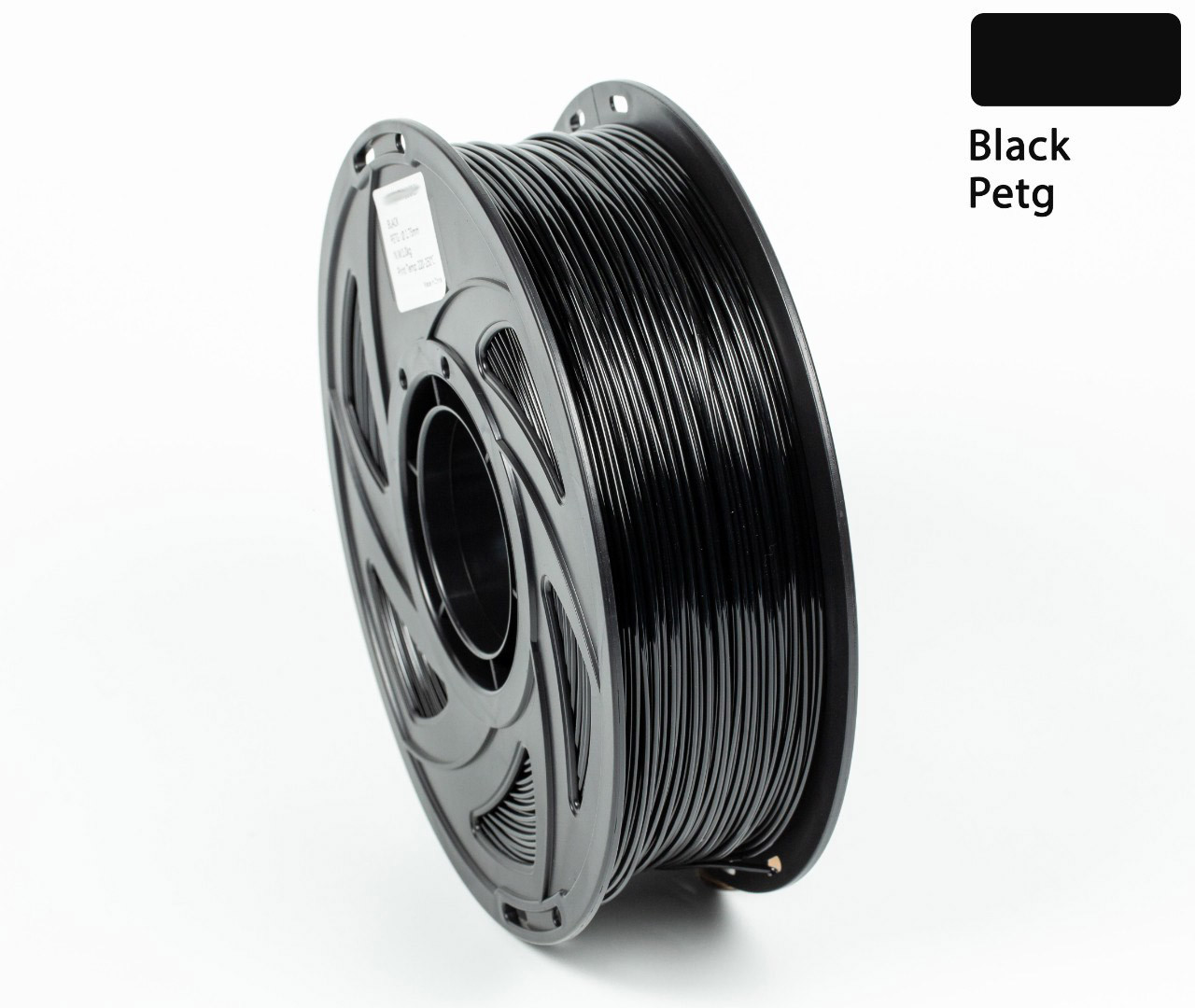 Пластик/філамент для 3D-друку UA3D PETG BLACK, 1.75mm, 1kg, 330m, 220-250°C / Чорний