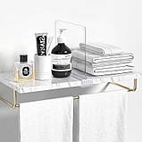 Набір роздільників для речей у шафу. Комплект перегородок для полиць акрилових прозорих 4 шт., фото 4