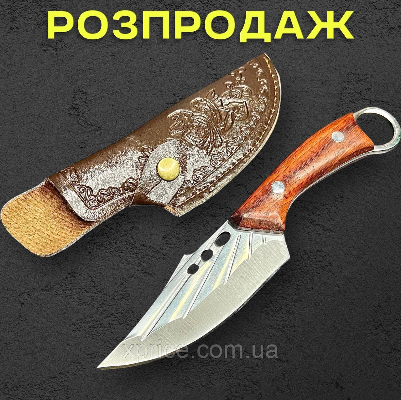 Туристичний ніж «Лісовий Сторож», 20 см зі сталі 65х13 із чохлом з екошкіри