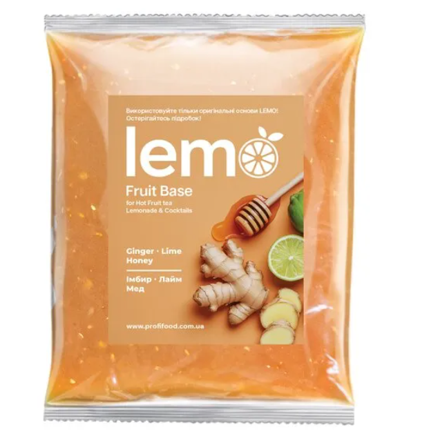 Фруктове пюре Lemo Імбир-Лайм-Мед 1 кг