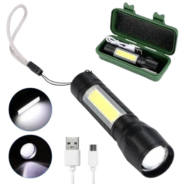 Ліхтарик ручний BAILONG BL-511 ver 2.0 COB