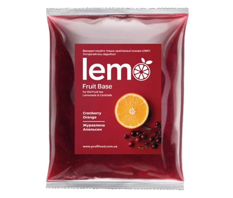 Фруктове пюре Lemo Журавлина Апельсин  1 кг
