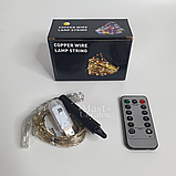 Гірлянда роса Кінський хвіст 160LED, новорічна гірлянда 10 ниток по 1,6м, гірлянда на ялинку тепле статичне світло, JYL-160, фото 9