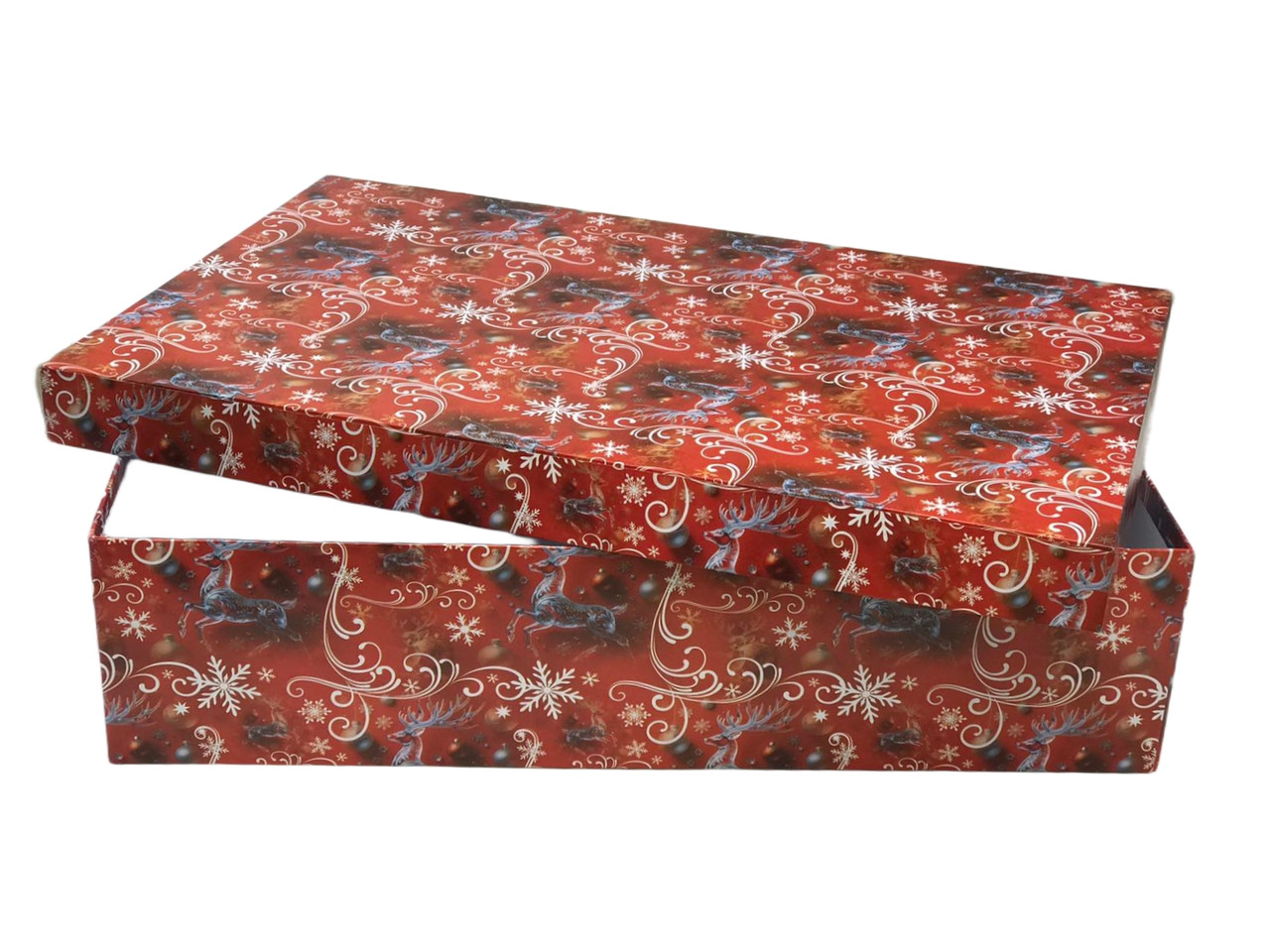 Новорічна прямокутна коробка (46*28*11 см), фото 1