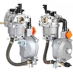 Карбюратор + газовий редуктор для генератора 2-3кВт, 168F/170F / Карбюратор на генератор / Карбюратор до генератора