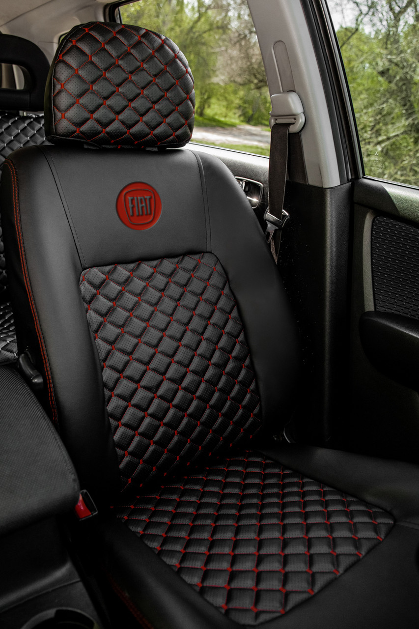 Чохли на сидіння Фіат Гранде Пунто (Fiat Grande Punto) MAX-S екошкіра преміум арагона