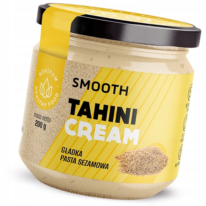 ТАХІНОВИЙ ГОРІХОВИЙ КРЕМ Smooth 100% Natural без цукру 200г