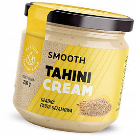 ТАХІНОВИЙ ГОРІХОВИЙ КРЕМ Smooth 100% Natural без цукру 200г