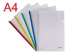 Папка-швидкозшивач А4 з планкою 6мм, 2-35 аркушів, асорті Е31204