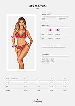 Комплект Obsessive Ms Merrilo 2-pcs set XS/S, фото 5