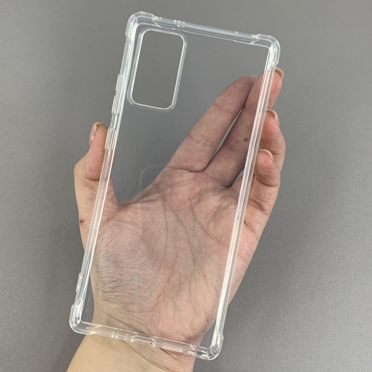 Чохол для Samsung Galaxy Note 20 силіконовий з бронь кутами чохол на телефон самсунг нот 20 прозорий ttp