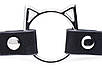 Чокер Master Series Kinky Kitty Ring Slim Choker - Black, фото 3