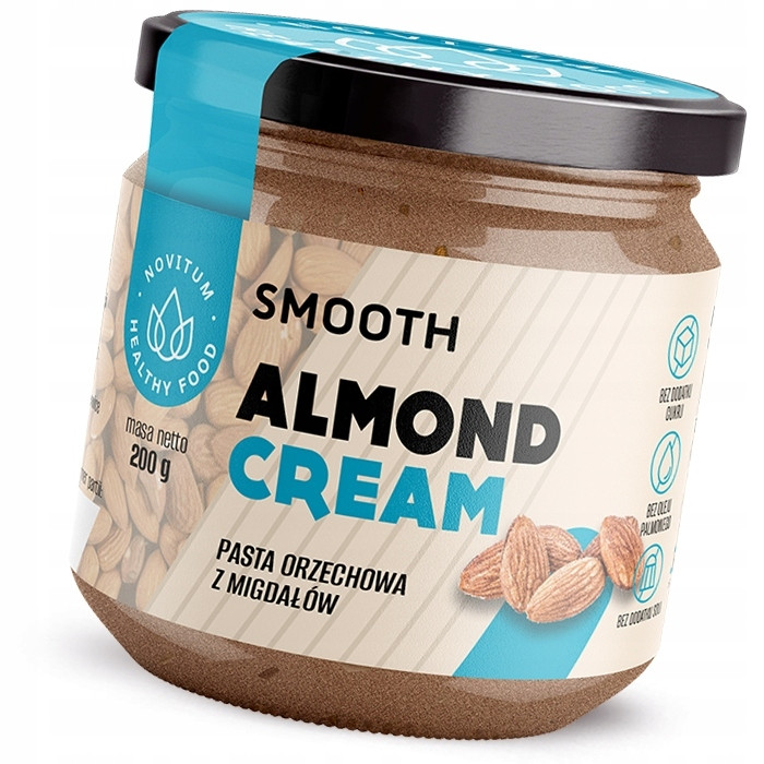 Мигдальний крем Smooth 100% Natural без цукру 200г