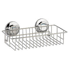 Кошик на вакуумних присосках для ванної кімнати s38 244×145×83мм AQUATICA (9783829)