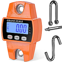 Електронні кранові ваги до 300 кг Digital Lion MNCS-M, точність 50г, ваги підвісні з гаком для підвішування, помаранчеві