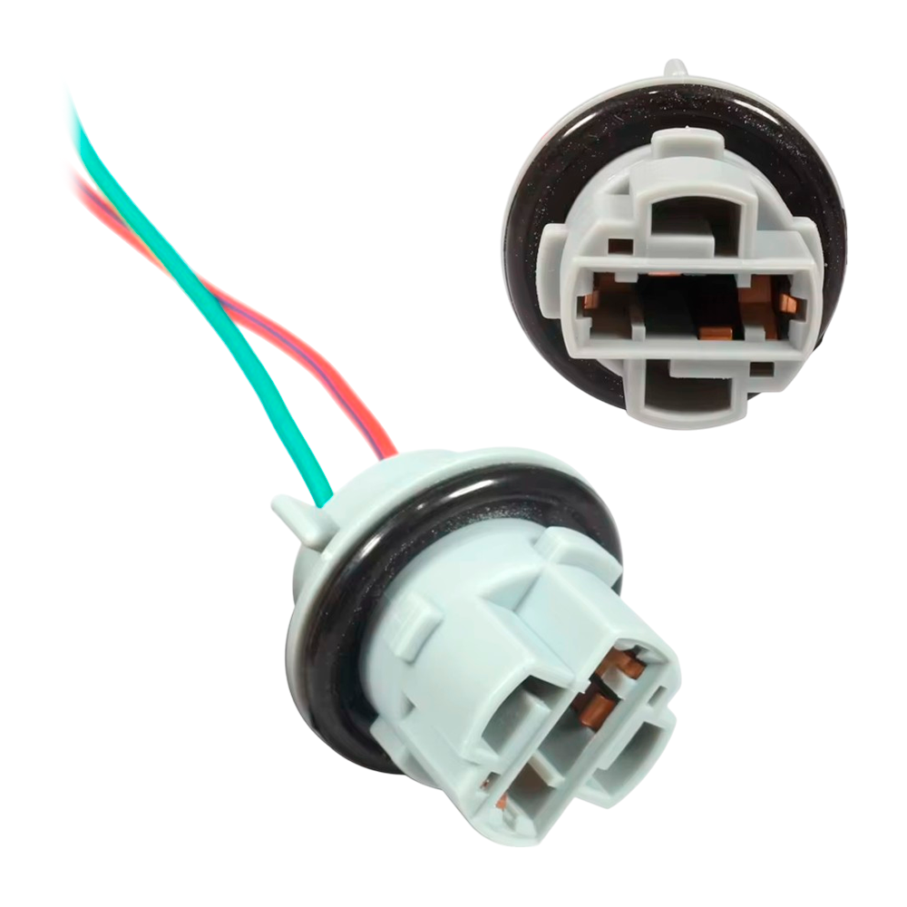 Автомобільний патрон 7440 для ламп цоколь T20, W21/5W, з дротом, фото 1