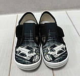 Дитячі тапочки на хлопчика текстильні Waldi Валді Гріша для садка чорні 24 15.4 см, фото 4