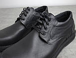 Черевики демісезонні шкіряні чорні чоловіче взуття великих розмірів Rosso Avangard Winterprince BS, фото 7