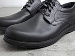 Черевики демісезонні шкіряні чорні чоловіче взуття великих розмірів Rosso Avangard Winterprince BS, фото 8