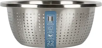 Друшляк із нержавіючої сталі круглий Krauff 22 см 29-298-049