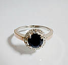 Срібна каблучка с золотими накладками, фото 2