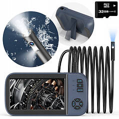 Ендоскоп Benetech DUO 8mm EKRAN 4.5" HD 10m 32GB SD IP67 8 LED