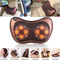 Масажна подушка Car and Home Massage Pillow, масажер для шиї автомобільний, фото 4