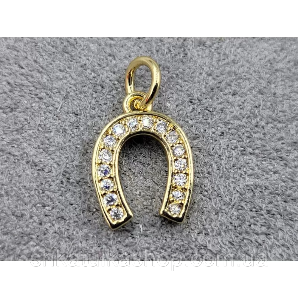 Підвіска для біжутерії 9*13мм лимонне золото (гіпоалергенний сплав), фото 1