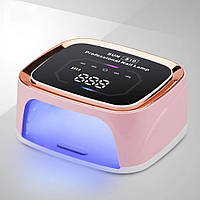 Лампа для манікюру (сушіння гель-лаку, гелю) Sun S10 на акуммуляторі потужністю 108 Вт Pink
