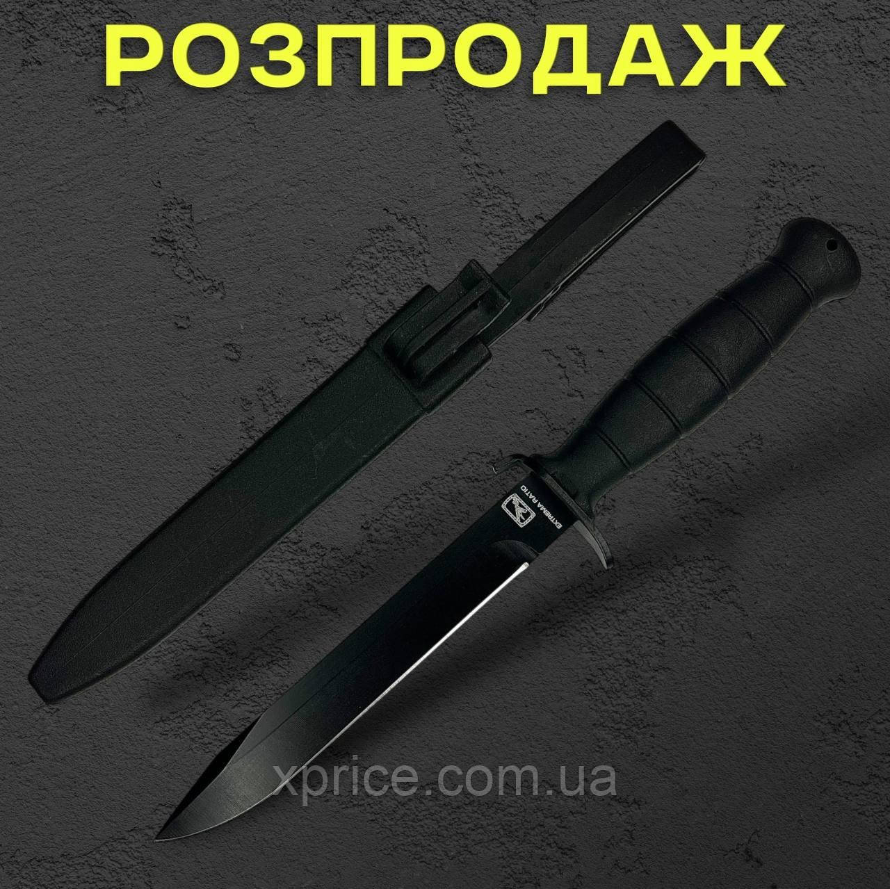 Туристичний ніж MFH GLOCK FM 78, 29 см зі сталі M390 із чохлом із АБС-пластику (чорний)