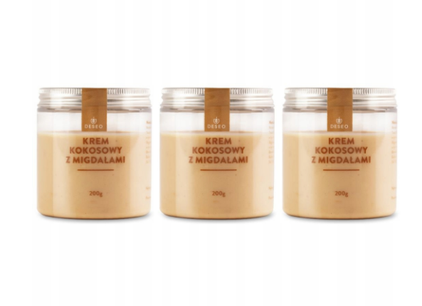 Кокосовий крем CRUNCHY DESEO з мигдалем 200 г