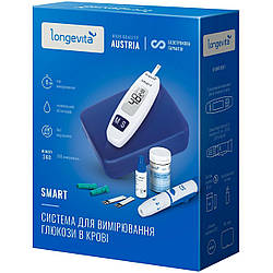 Глюкометр Longevita (Лонгевита) Smart система для вимірювання глюкози в крові