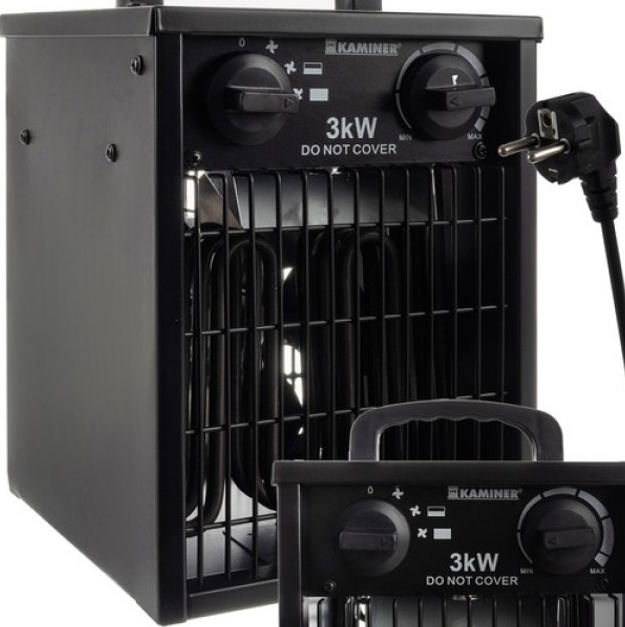 Теплова гармата електричний обігрівач із термостатом Kaminer 24361, фото 1