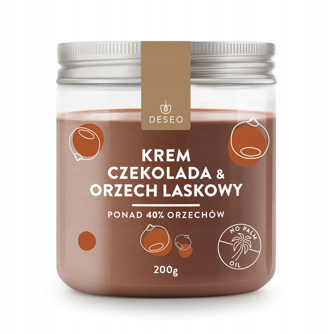 Шоколадно-горіховий крем 200г DESEO