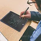 Планшет LCD для малювання 8,5" + стілус у комплекті, Синій / Дитячий графічний планшет / Планшет для дітей, фото 3
