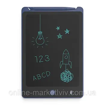 Планшет LCD для малювання 8,5" + стілус у комплекті, Синій / Дитячий графічний планшет / Планшет для дітей
