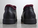 Кросівки на хутрі цигейка зимові кеди взуття великих розмірів чоловіча чорні Rosso Avangard BS Gushe Fur Black, фото 4