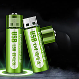 Акумулятор з USB зарядкою Doublepow Li-Ion AA 1.5V 900 mAh, фото 2