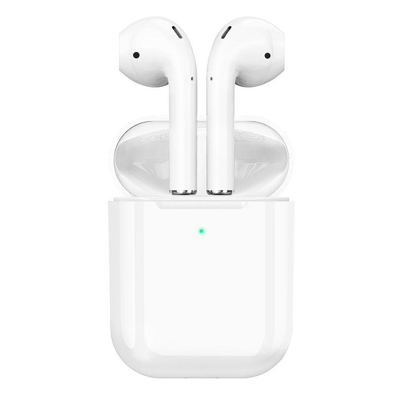 Бездротові bluetooth навушники Hoco EW74 wireless з мікрофоном для пк телефону вкладиші блютуз білі