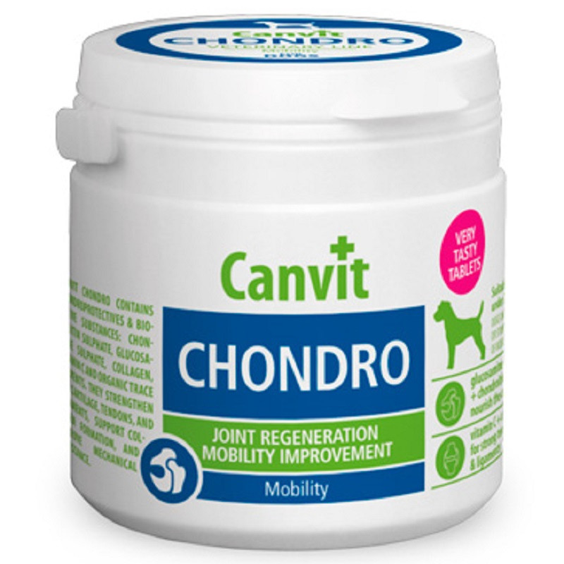 Таблетки для собак Canvit Chondro вітамінний комплекс для підтримки опорно-рухового апарату 100 г Canvit
