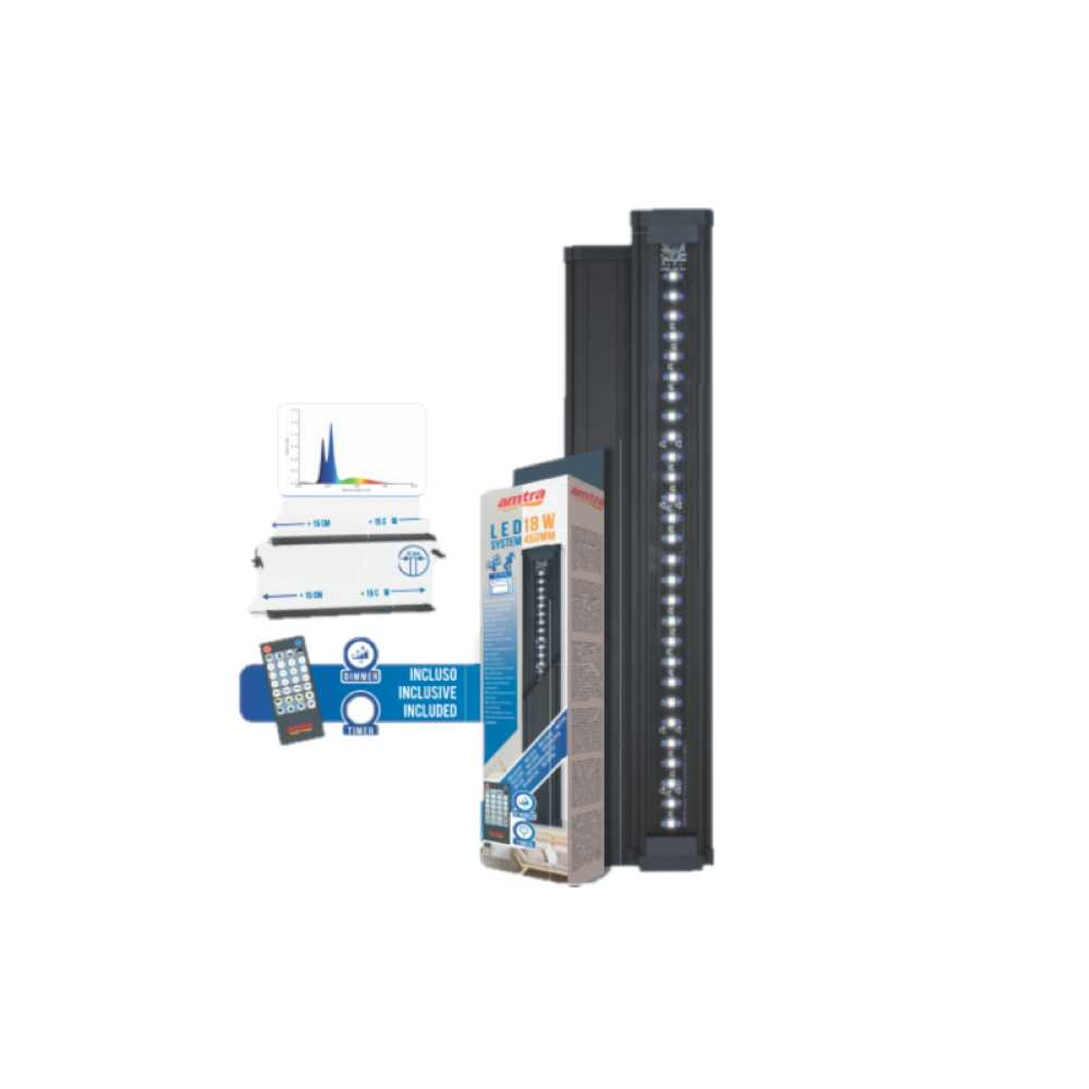 Лампа для акваріума з пультом AMTRA LED SYSTEM REEF  60-90 см, 24Вт