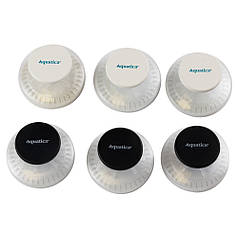 Гачки на вакуумних присосках s42 Ø40×40мм чорний/білий (КРАТНО 6ШТ) AQUATICA (9784282)