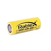 Акумулятор Rablex 26650, ємність 6800mAh, напруга 3.7V, Li-ion (RB 26650)