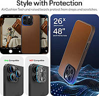 Чохол Spigen Cyrill Kajuk з MagSafe для iPhone 16 Pro Max Saddle Brown (ACS08397), фото 10