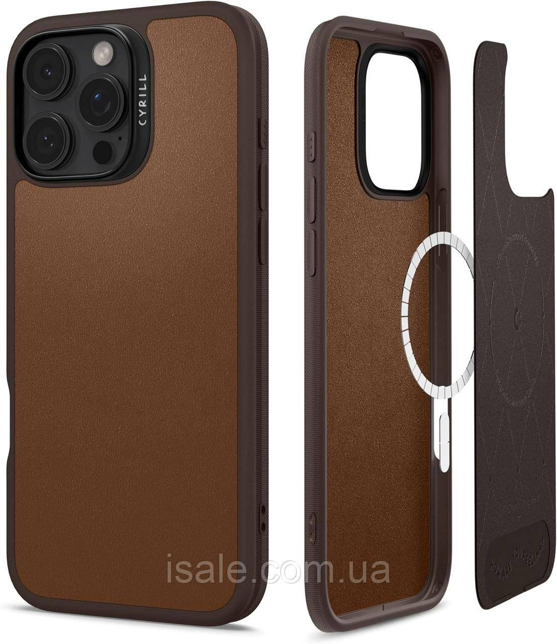 Чохол Spigen Cyrill Kajuk з MagSafe для iPhone 16 Pro Max Saddle Brown (ACS08397), фото 1