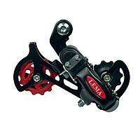 Задній перемикач передач Lema на велосипед 6/7шв. під болт чорний